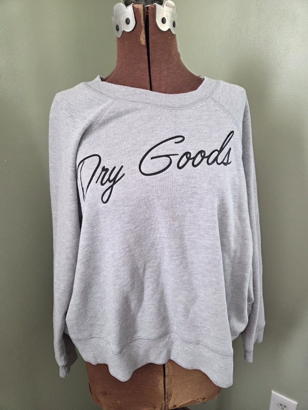 Dry Goods Womens Small Gray Logo Sweatshirt - Picture 1 of 10